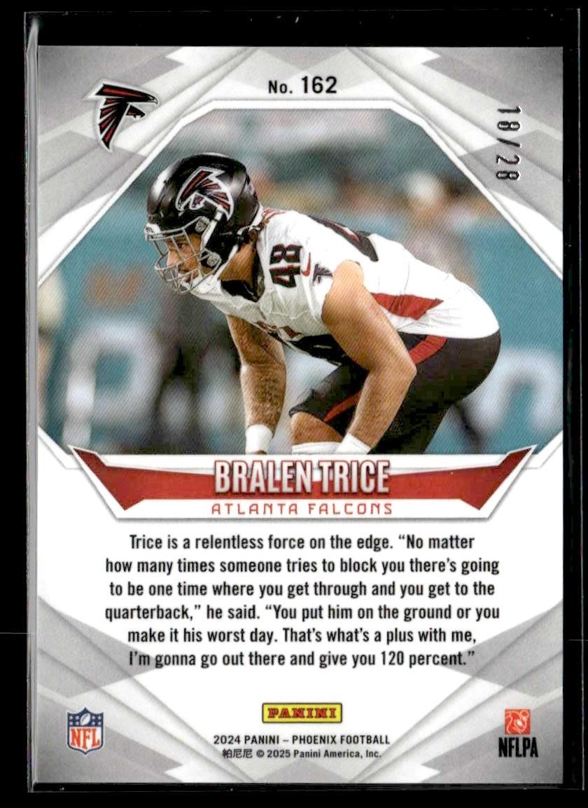 2024 Panini Phoenix #162 Bralen Trice Teal #/28