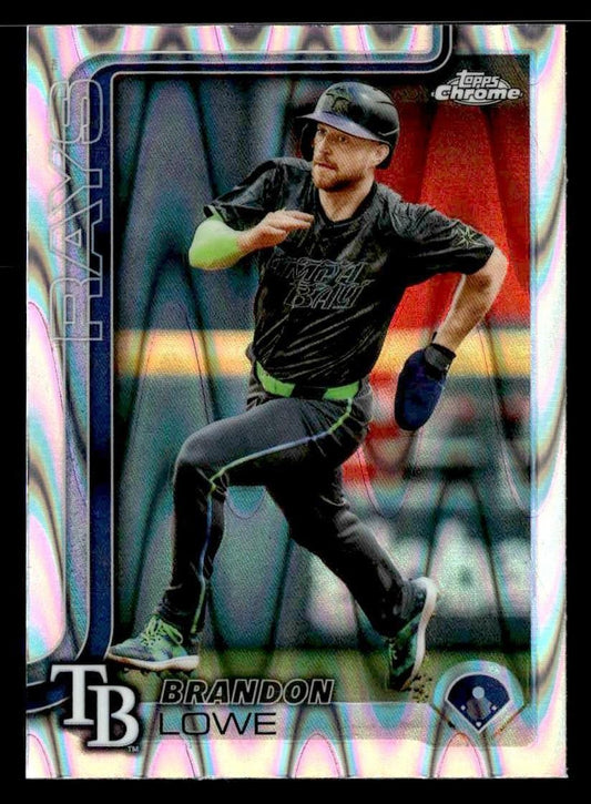 2025 Topps Chrome #113 Brandon Lowe Raywave Refractors