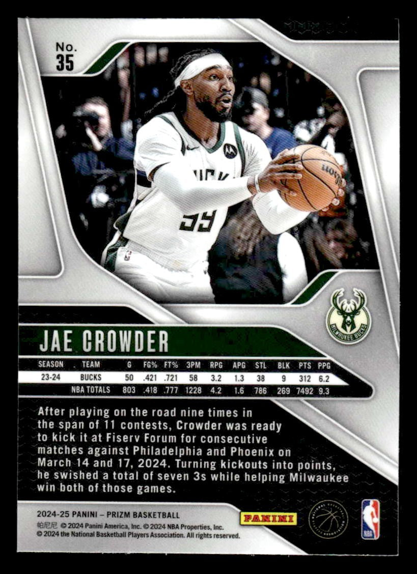 2024-25 Panini Prizm #35 Jae Crowder