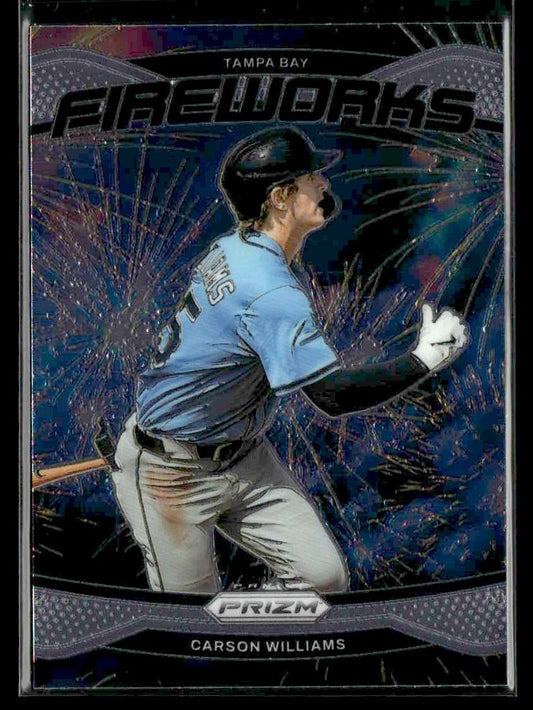 2025 Panini Prizm #17 Carson Williams Fireworks