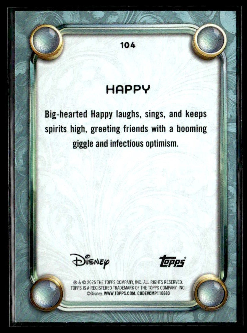 2025 Topps Disney Wonder #104 Happy Tier 2