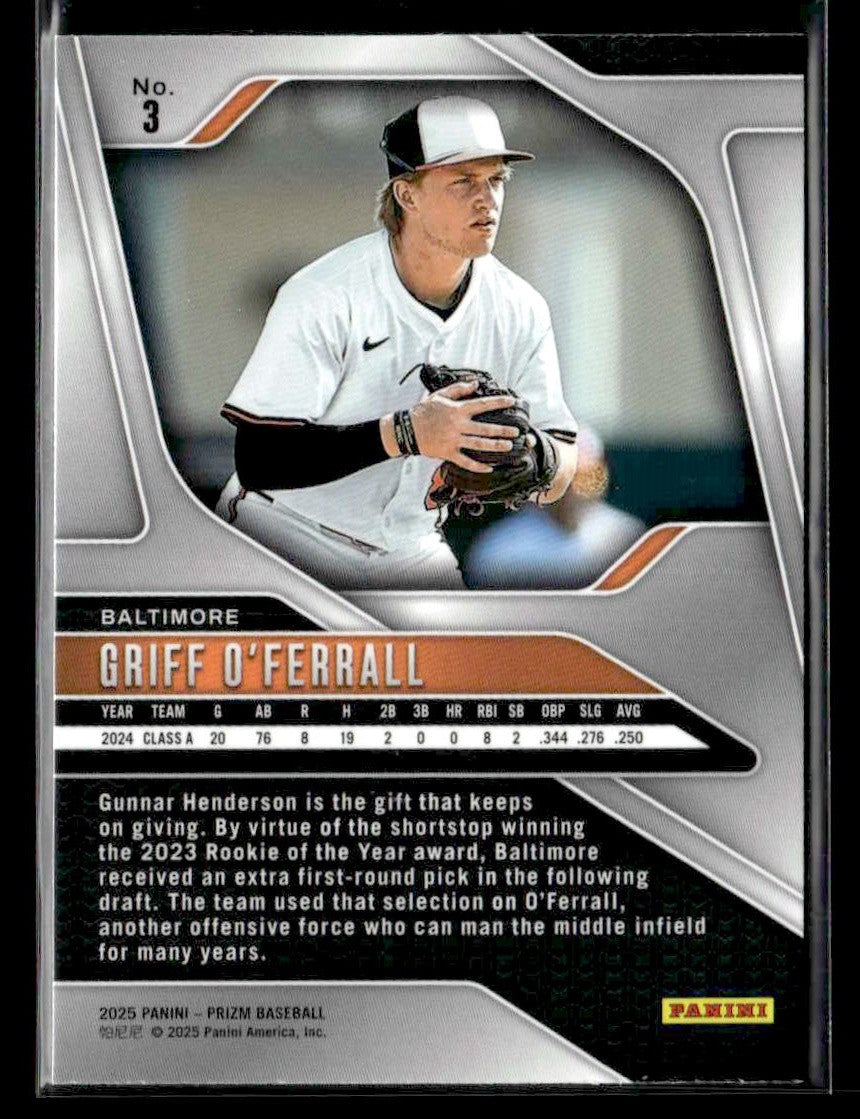 2025 Panini Prizm #3 Griff O'Ferrall