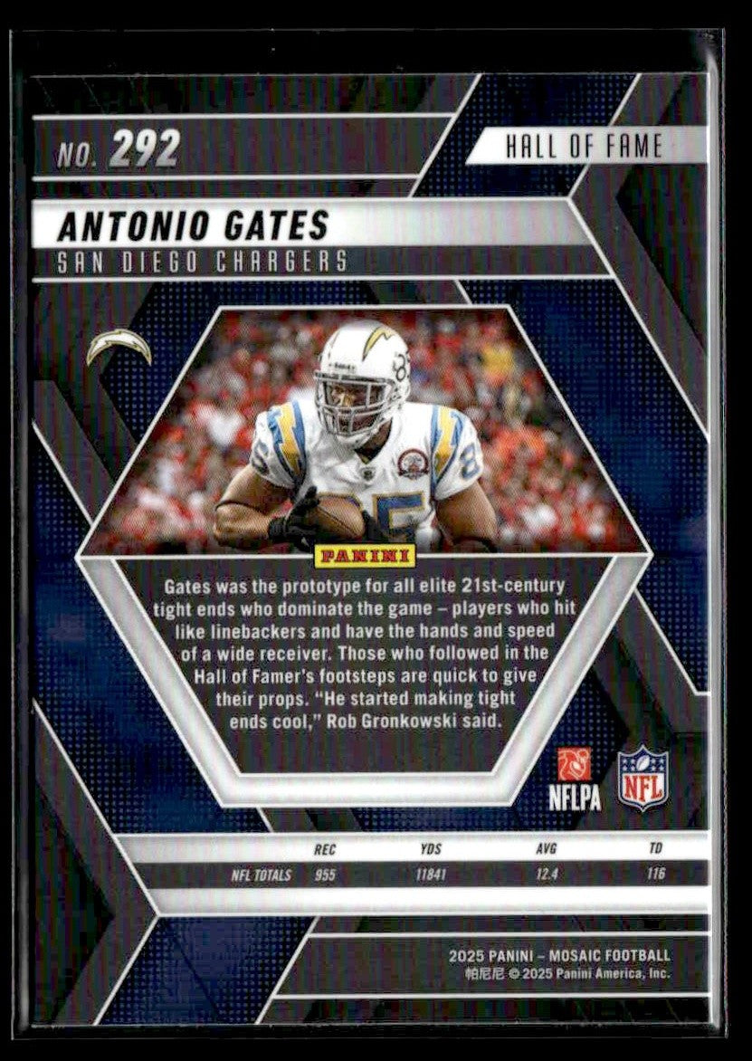 2025 Panini Mosaic #292 Antonio Gates