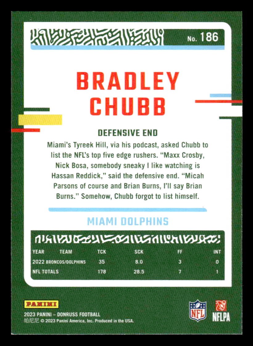 2023 Donruss #186 Bradley Chubb