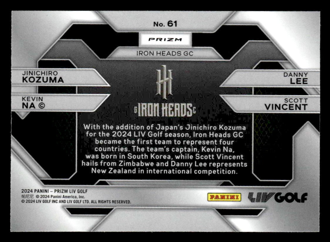 2024 Prizm LIV #61 Jinichiro Kozuma/Kevin Na/Danny Lee/Scott Vincent Silver