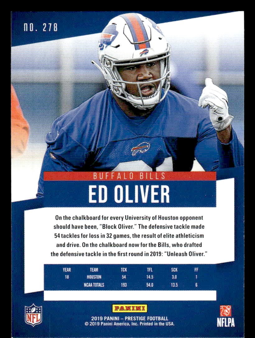 2019 Panini Prestige #278 Ed Oliver