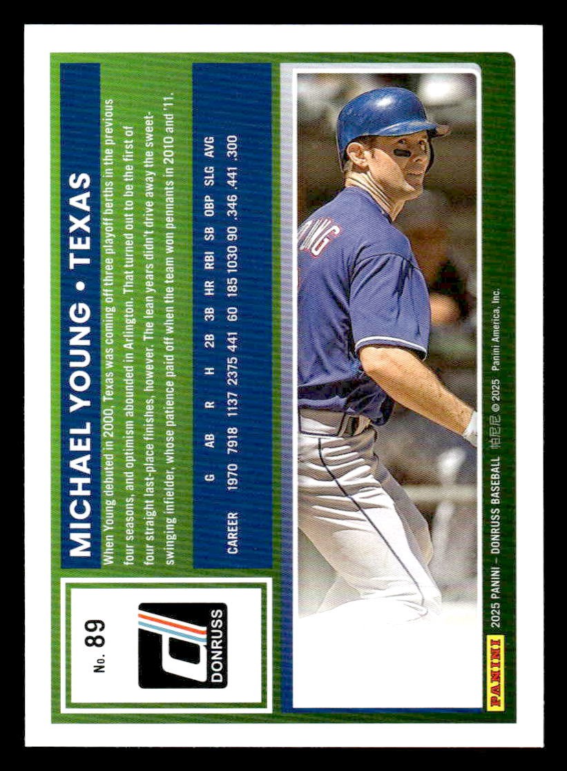 2025 Donruss #89 Michael Young