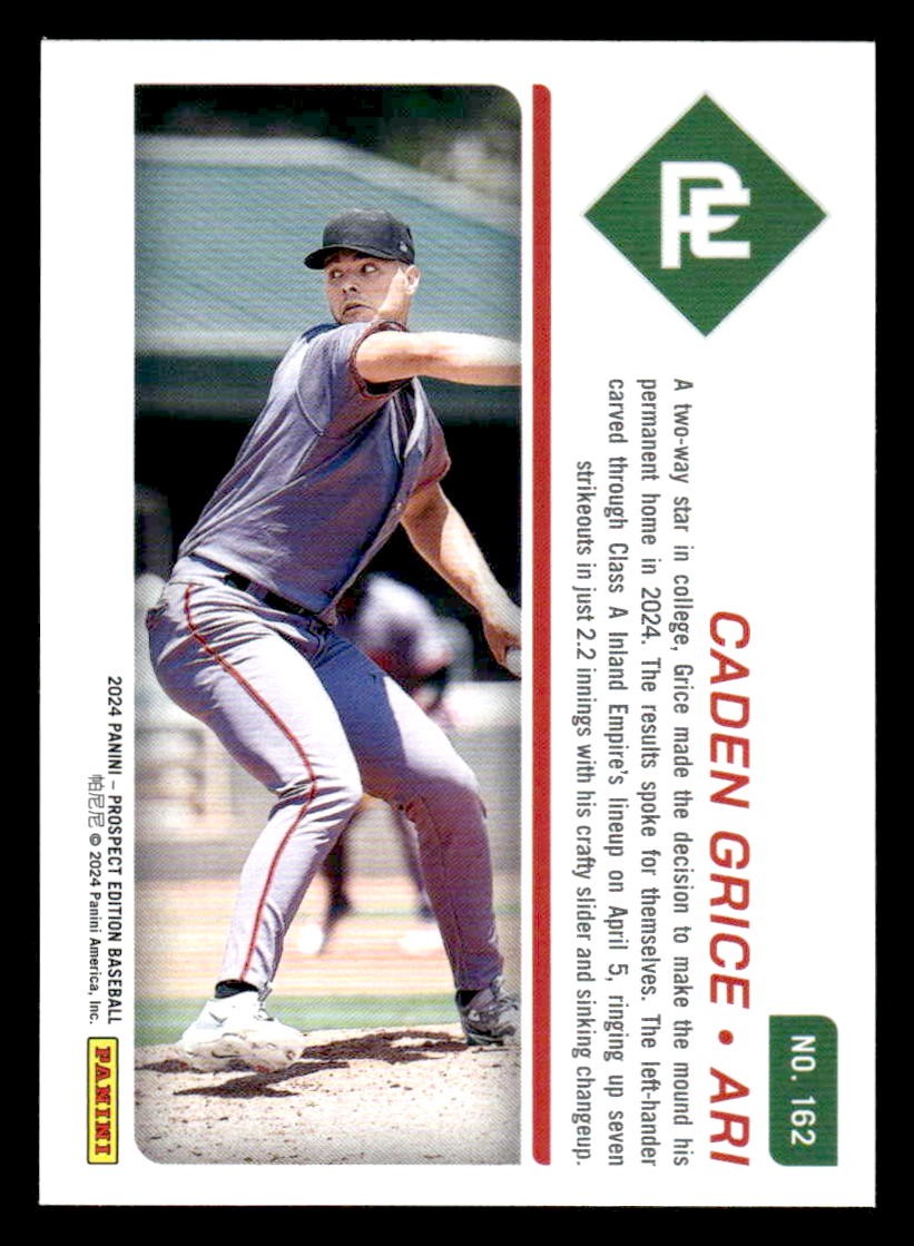 2024 Panini Prospect Edition #162 Caden Grice
