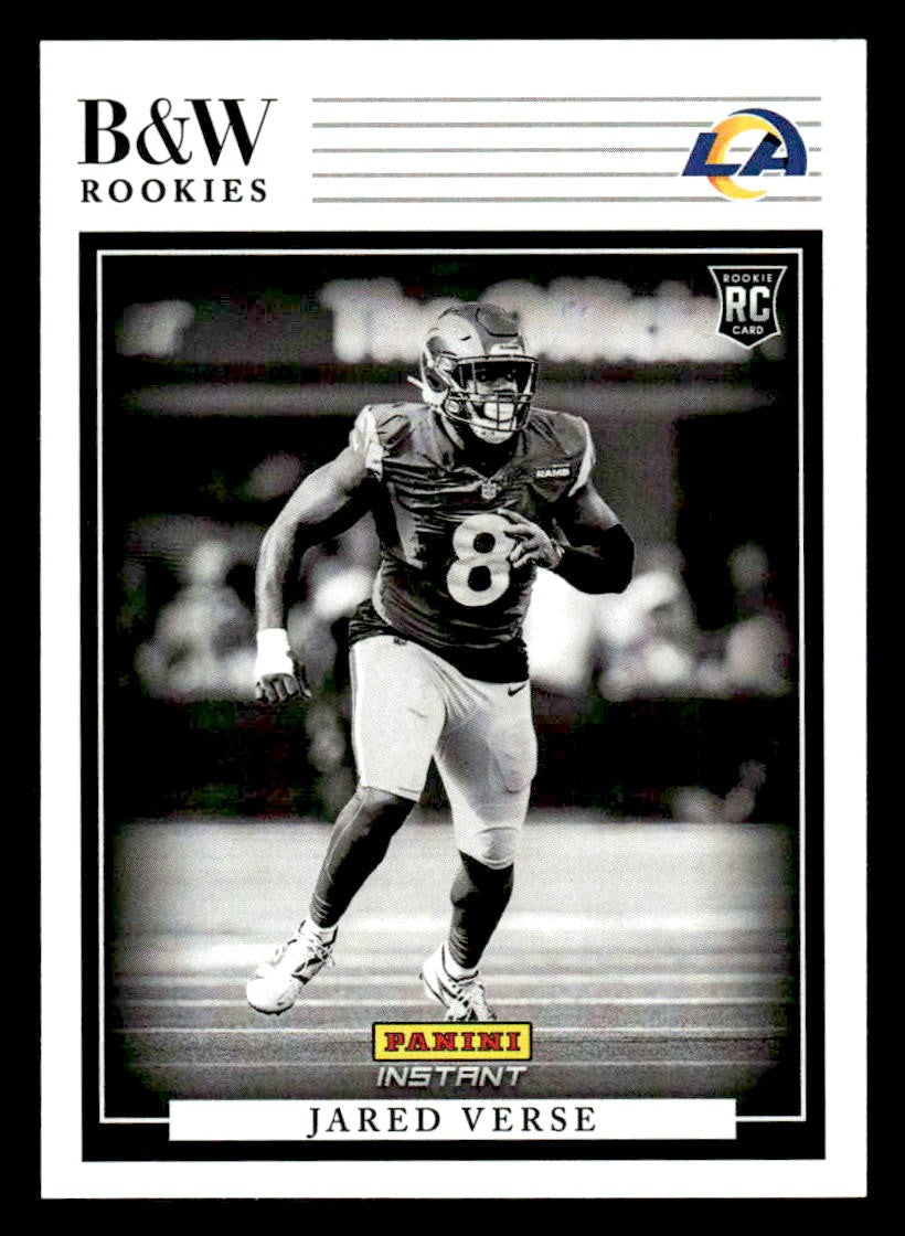 2024 Panini Instant NFL Black & White Rookies #BWR-34 Jared Verse