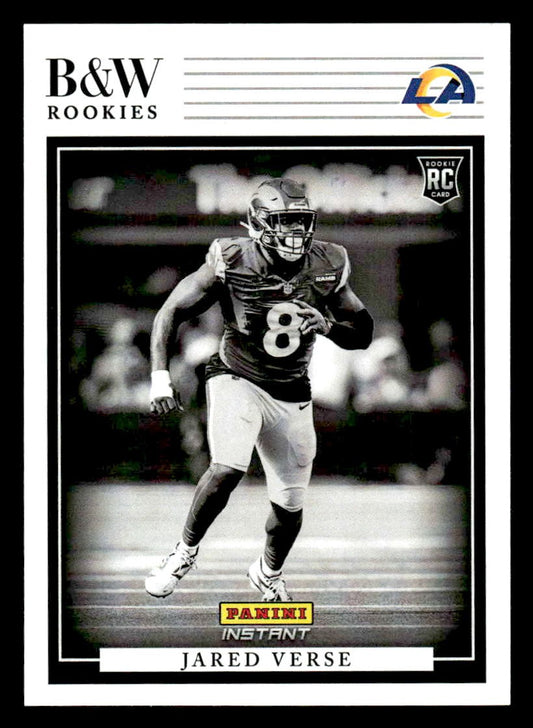 2024 Panini Instant NFL Black & White Rookies #BWR-34 Jared Verse