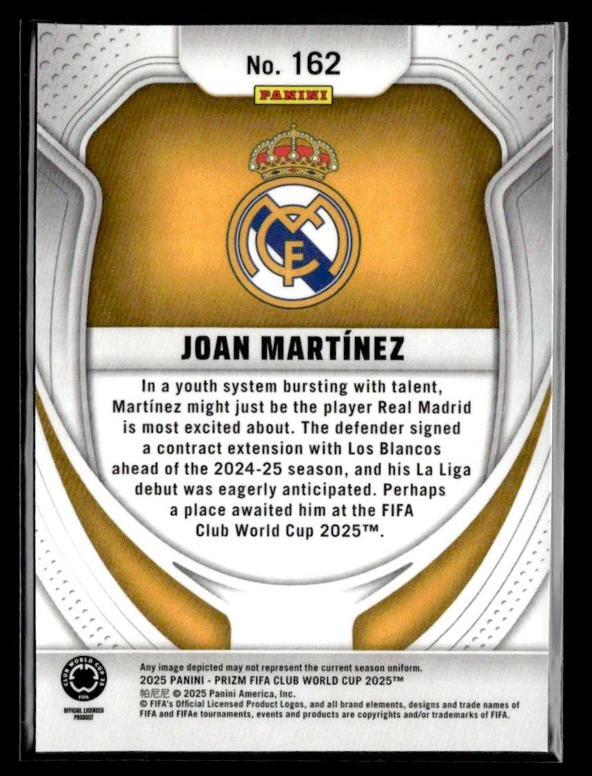 2025 Panini Prizm FIFA Club World Cup #162 Joan Martinez