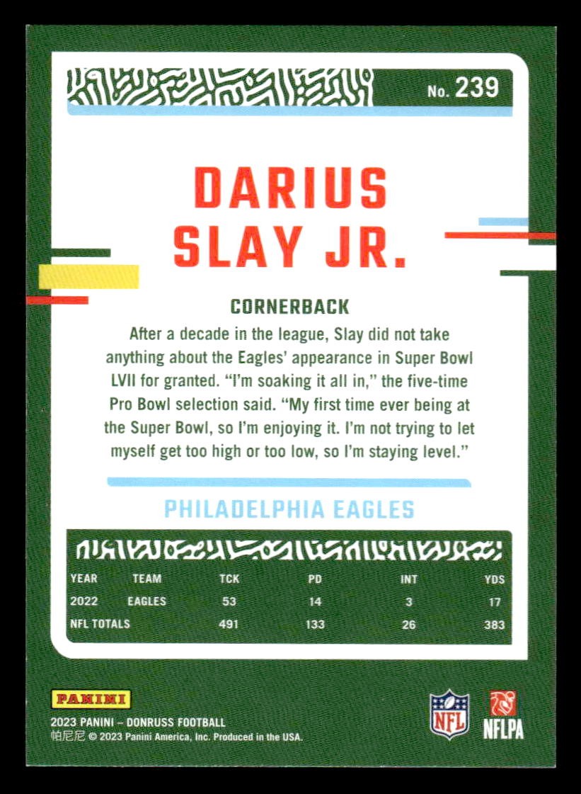 2023 Donruss #239 Darius Slay Jr.