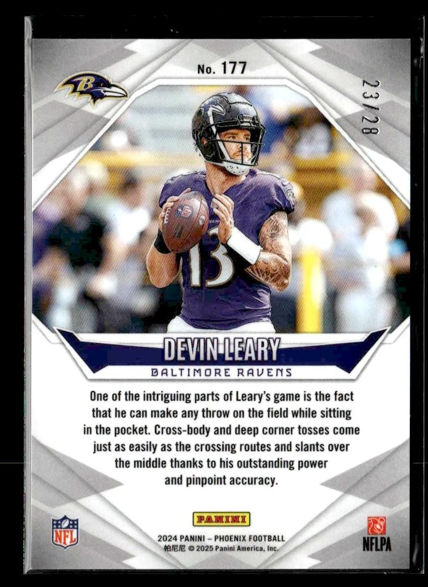 2024 Panini Phoenix #177 Devin Leary Teal #/28