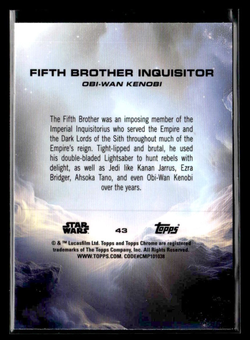 2025 Topps Chrome Sapphire Edition Star Wars #43 Fifth Brother Inquisitor