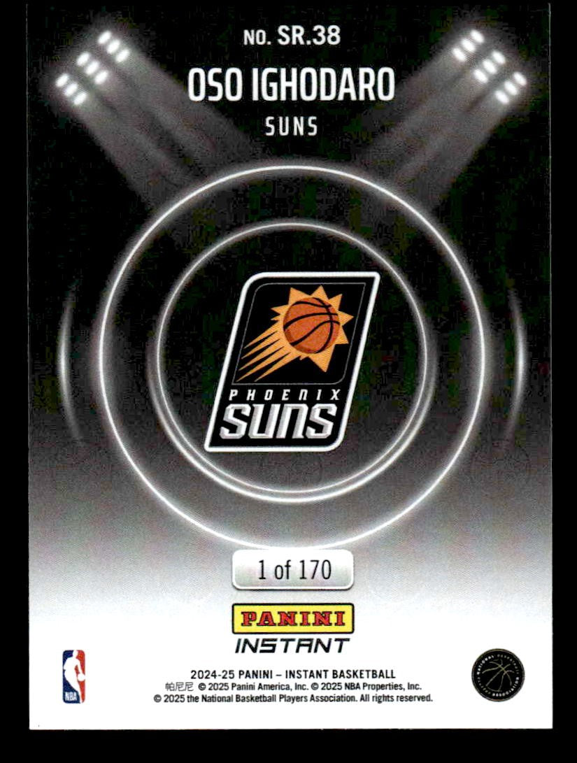 2024-25 Panini Instant NBA Spotlight Rookies #SR.38 Oso Ighodaro