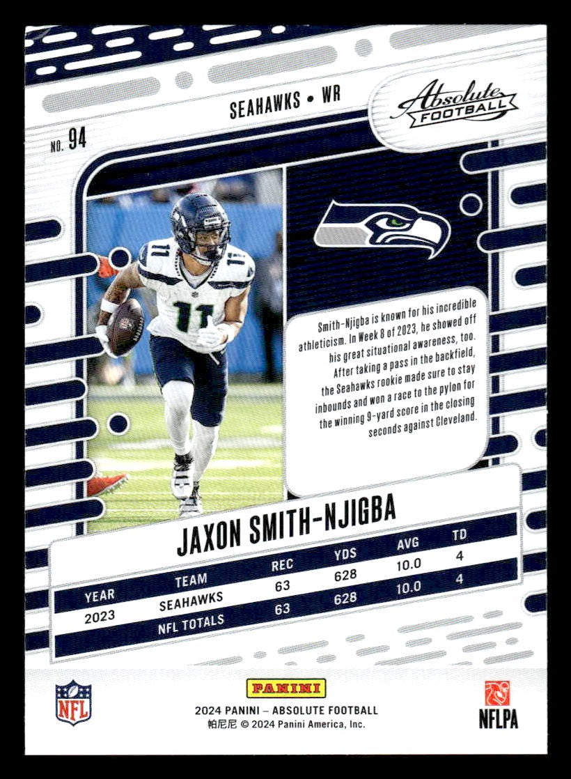 2024 Panini Absolute #94 Jaxon Smith-Njigba Retail