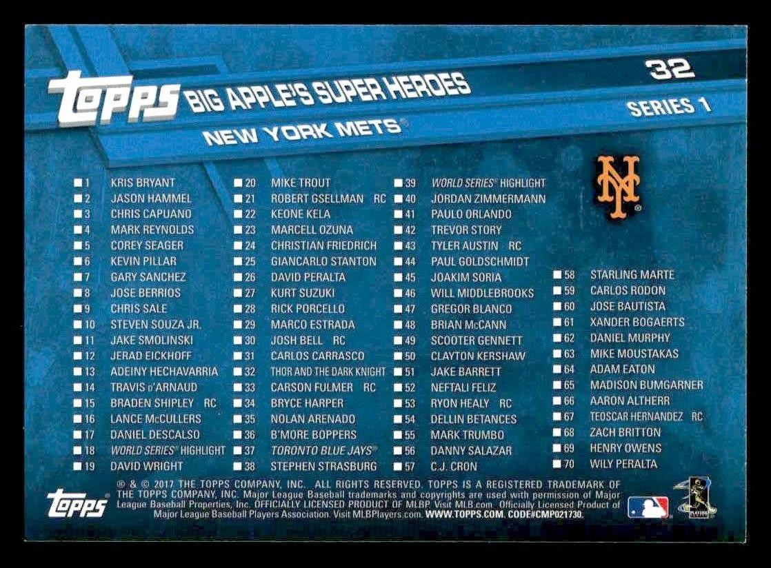 2017 Topps #32 Thor and the Dark Knight