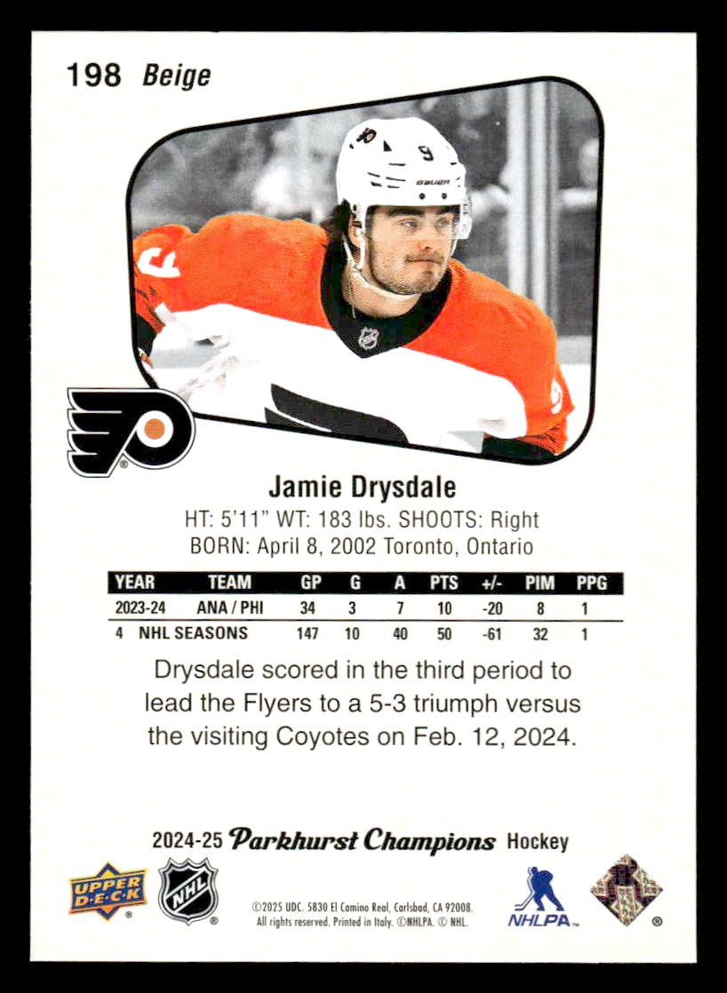 2024-25 Parkhurst Champions #198 Jamie Drysdale