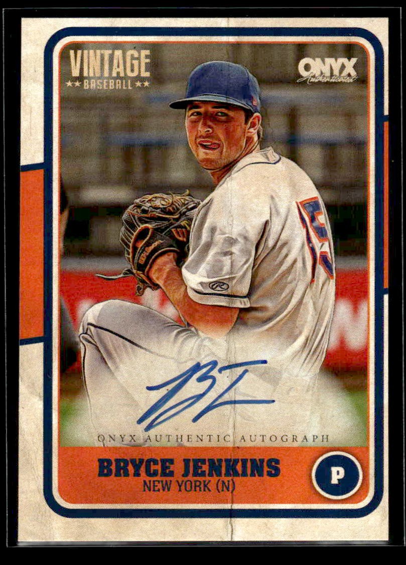 2025 Onyx Vintage #VABRJE Bryce Jenkins Autographs