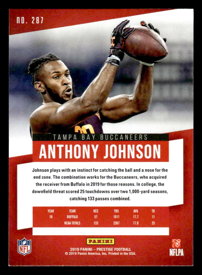 2019 Panini Prestige #287 Anthony Johnson Xtra Points Green