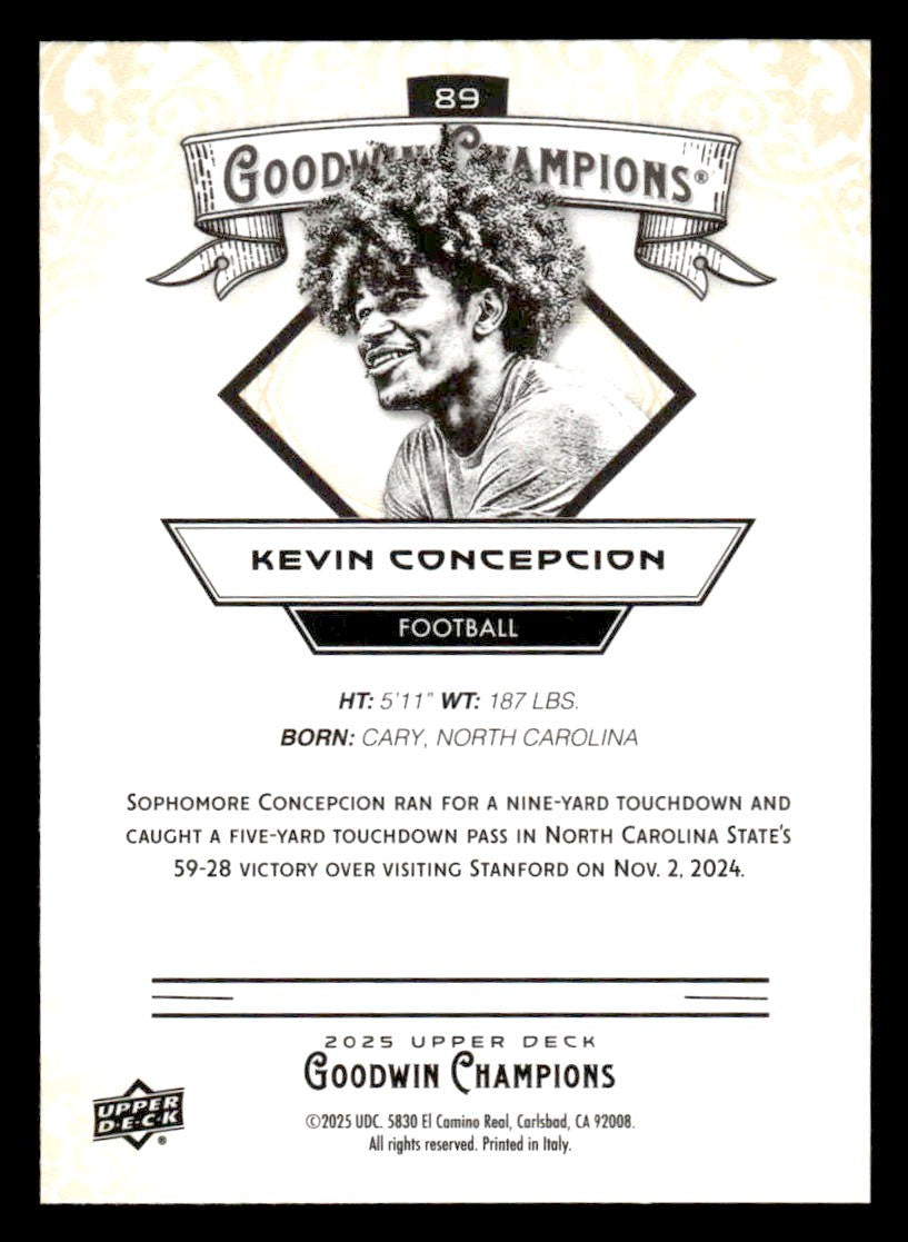 2025 Upper Deck Goodwin Champions #89 Kevin Concepcion