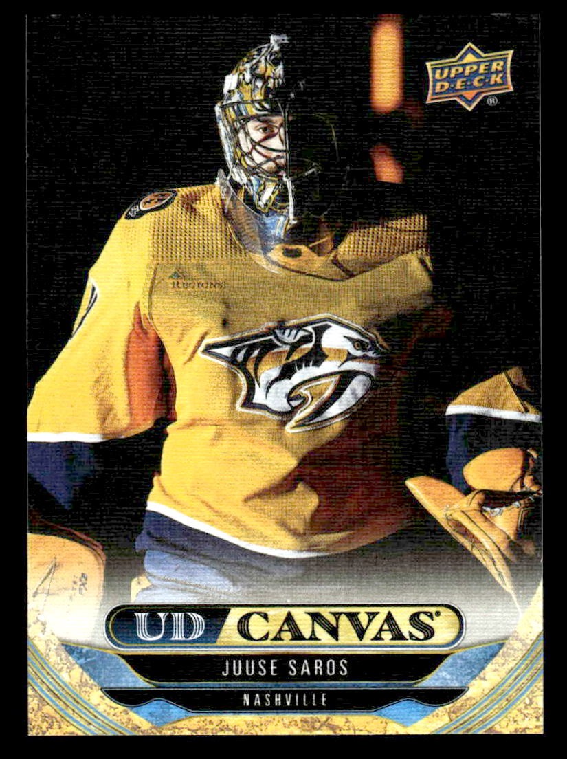 2024-25 Upper Deck #C167 Juuse Saros UD Canvas