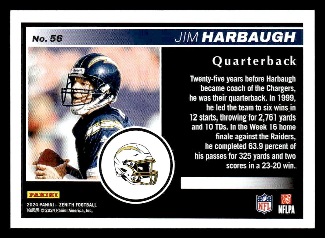 2024 Panini Zenith #56 Jim Harbaugh