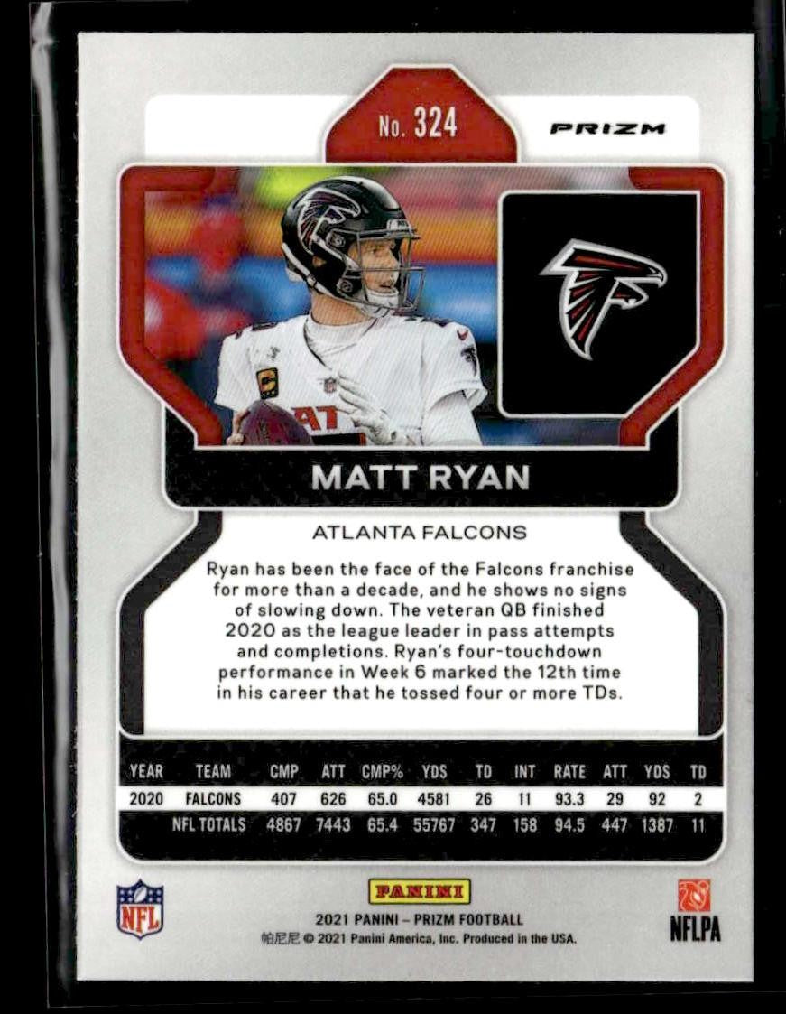 2021 Panini Prizm #324 Matt Ryan Silver