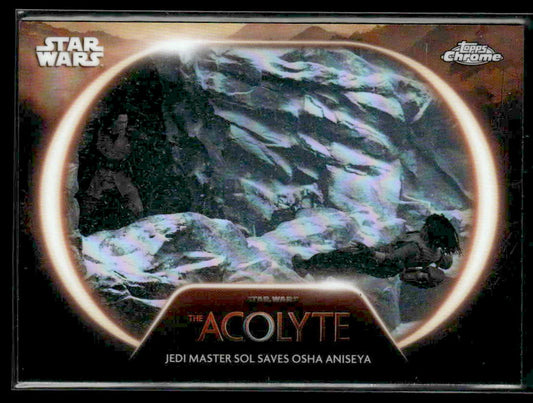 2025 Topps Chrome Star Wars #AC-3 Jedi Master Sol Saves Osha Aniseya Acolyte