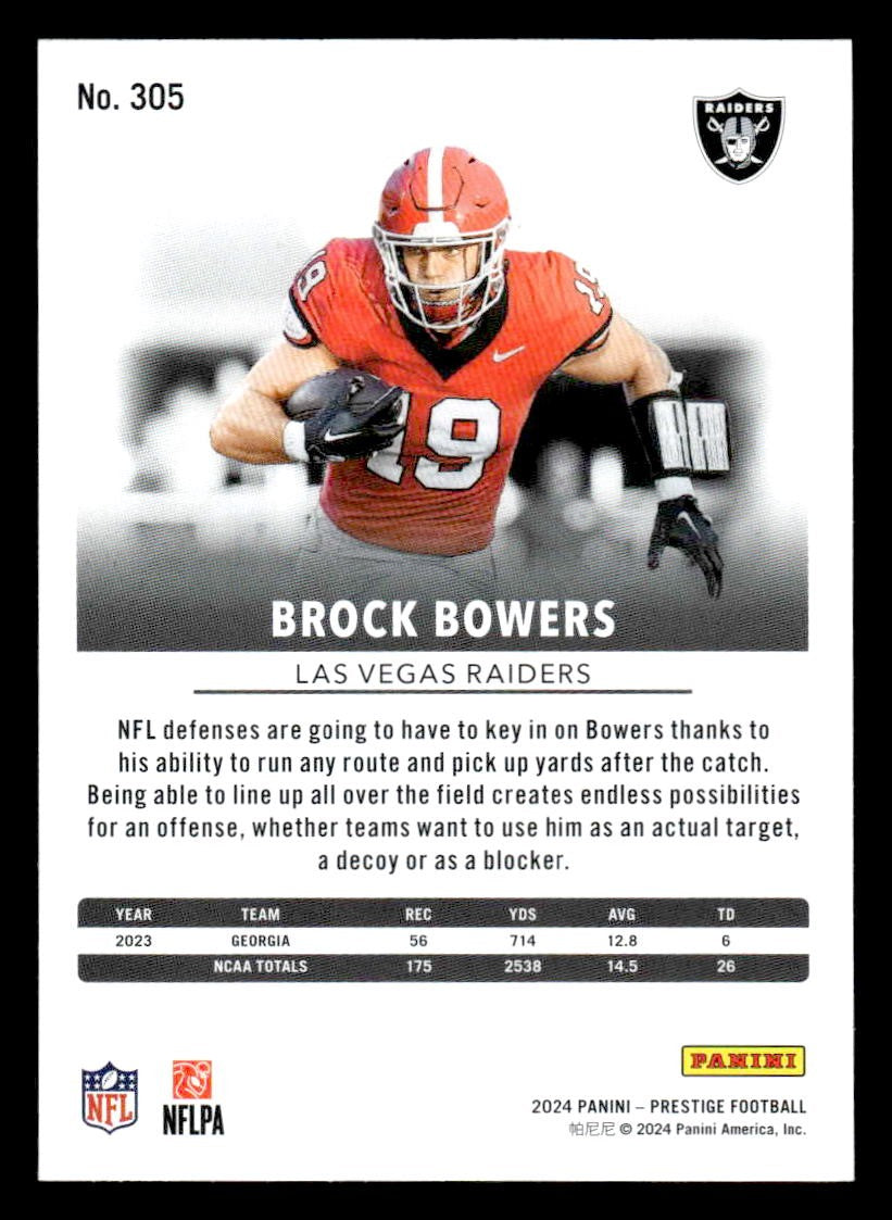 2024 Panini Prestige #305 Brock Bowers