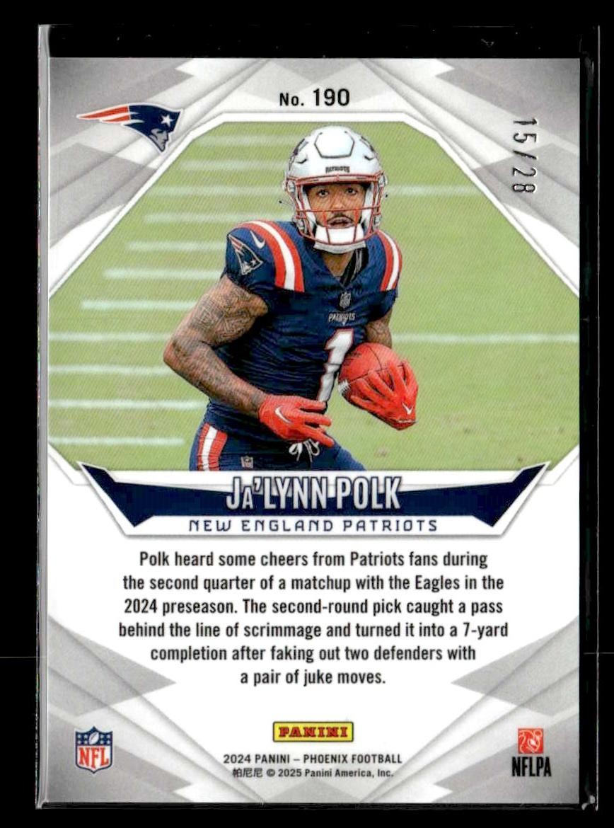 2024 Panini Phoenix #190 Ja'Lynn Polk Teal #/28