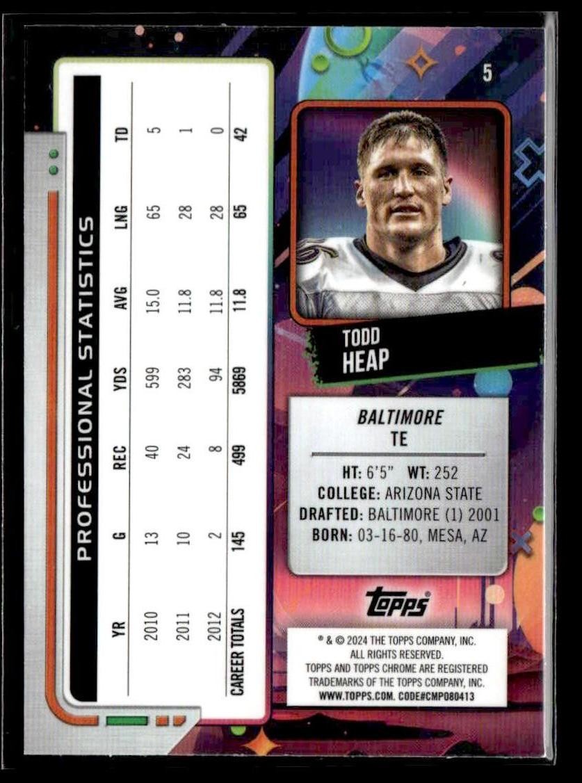 2024 Topps Chrome Cosmic #5 Todd Heap
