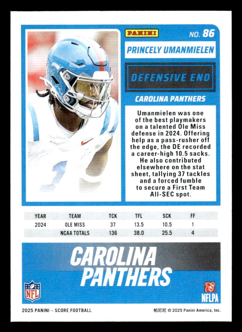 2025 Score #86 Princely Umanmielen