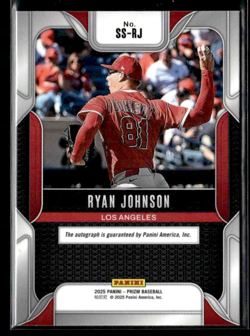 2025 Panini Prizm #SS-RJ Ryan Johnson Sensational Signatures