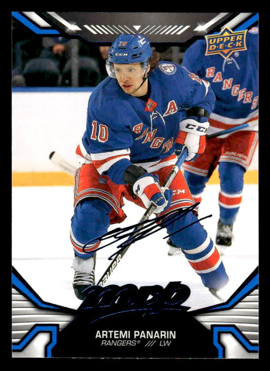 2022-23 Upper Deck MVP #10 Artemi Panarin Blue Script