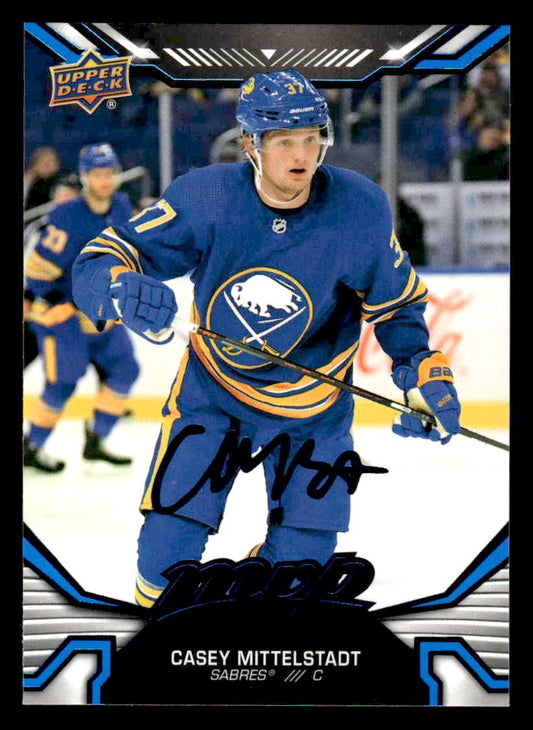 2022-23 Upper Deck MVP #130 Casey Mittelstadt Blue Script