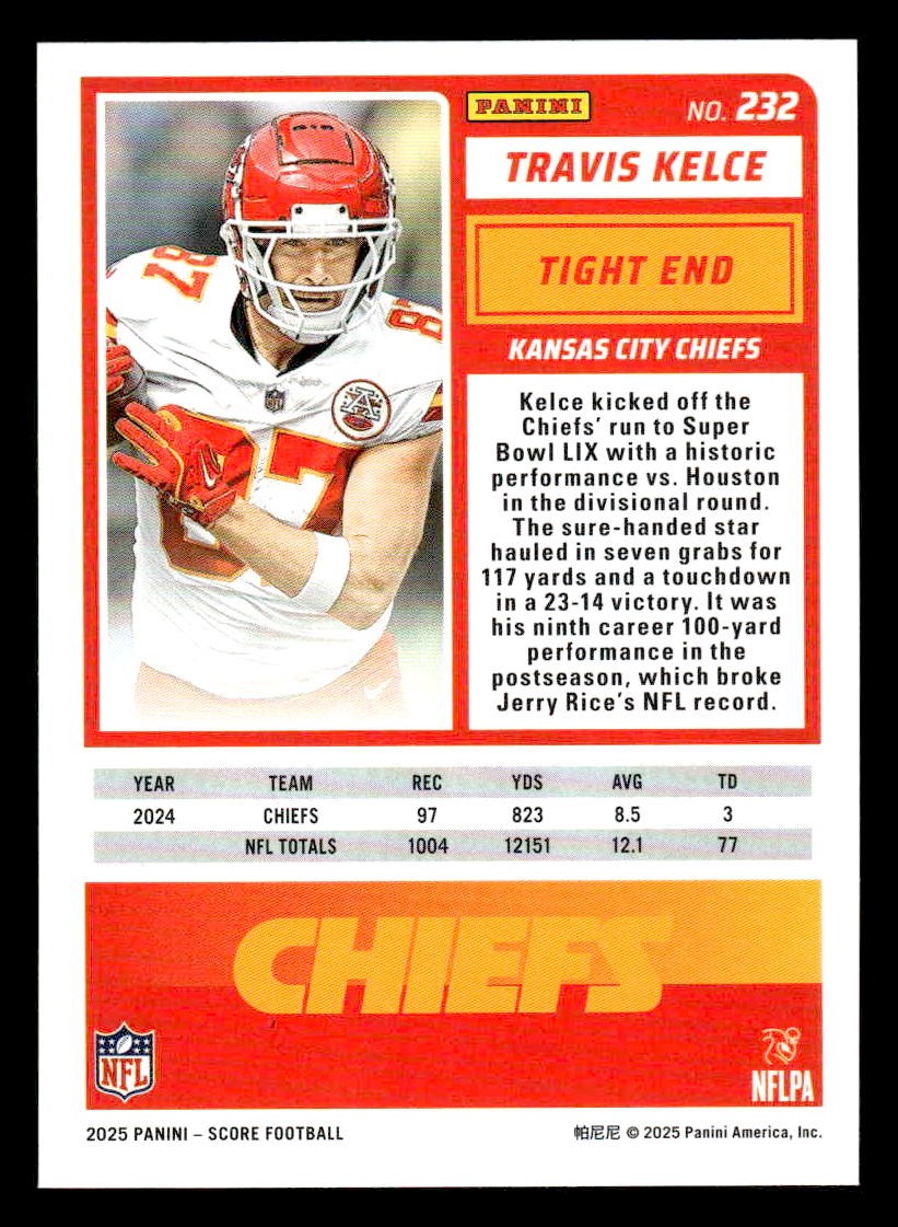 2025 Score-A-Treat #232 Travis Kelce