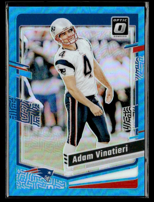 2023 Donruss Optic #128 Adam Vinatieri Aqua #/299