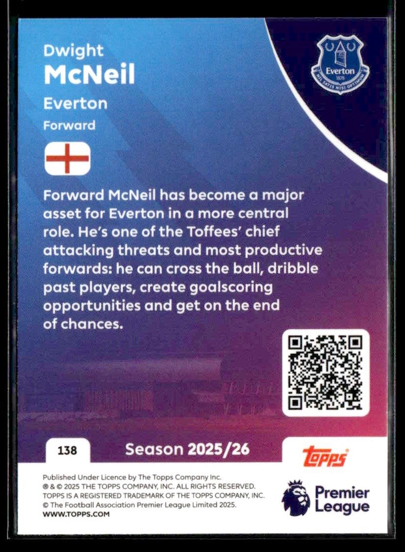 2025-26 Topps Premier League #138 Dwight McNeil