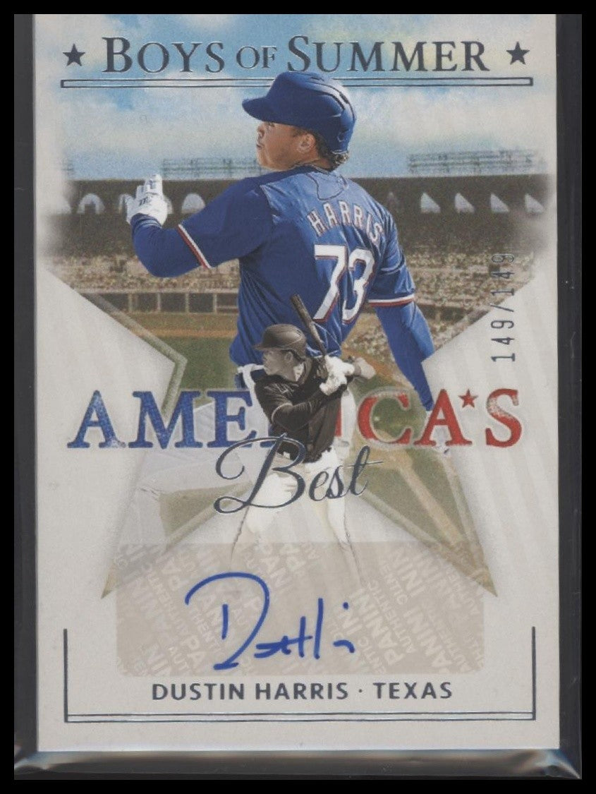 2024 Panini Boys of Summer #AME-DH Dustin Harris America's Best Signatures #/149