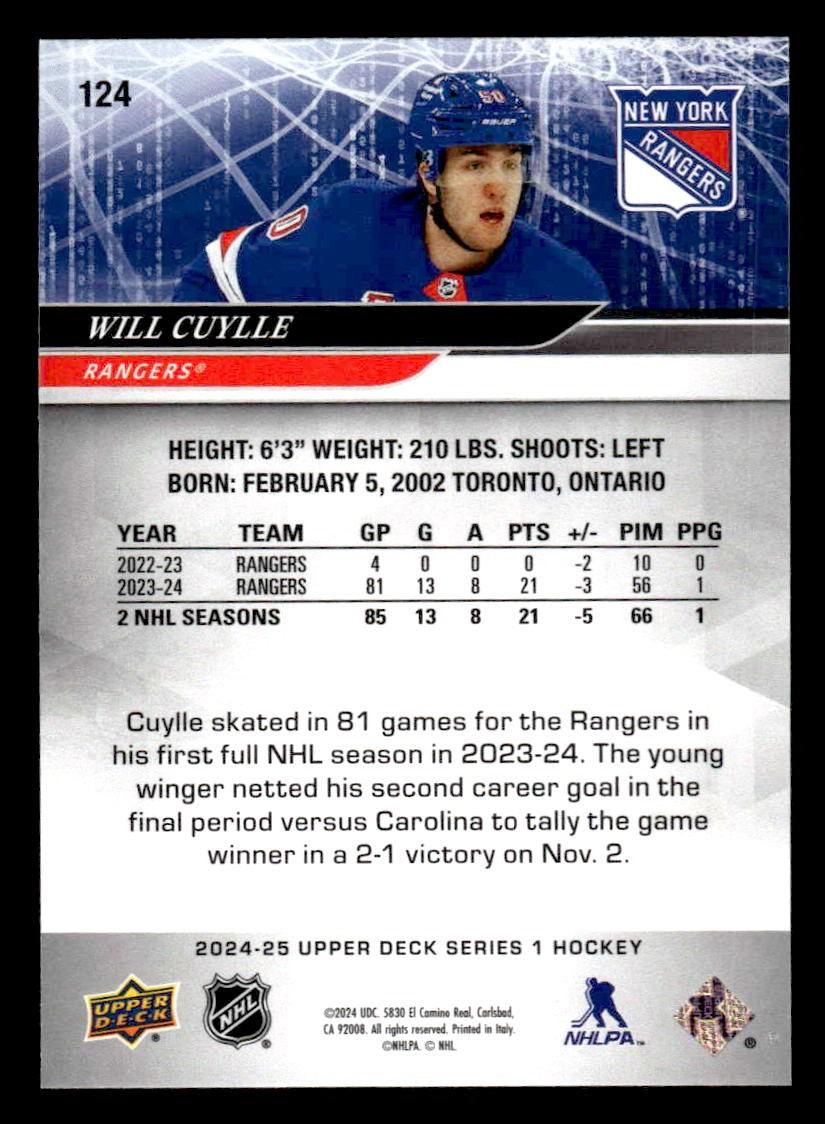 2024-25 Upper Deck #124 Will Cuylle