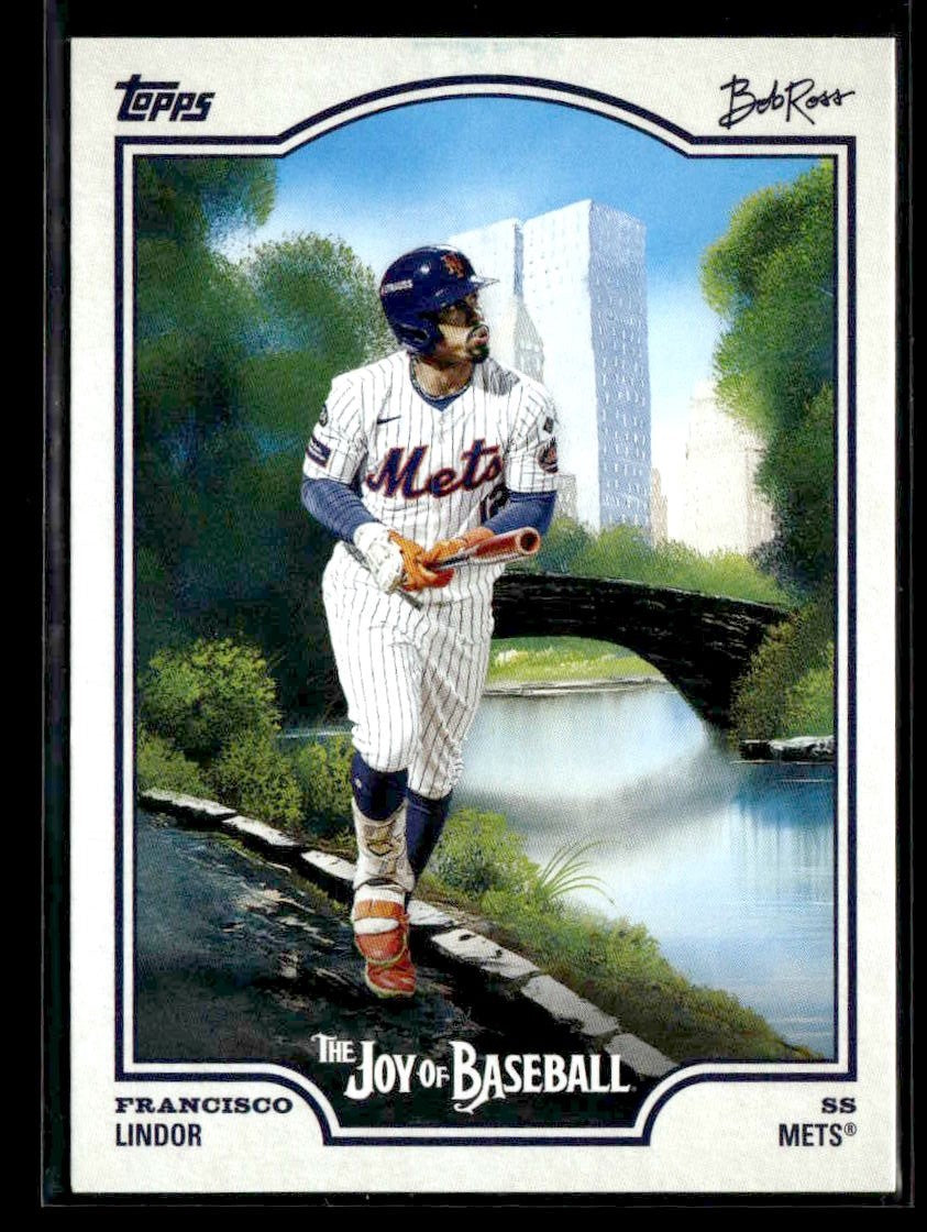 2025 Topps x Bob Ross: The Joy of Baseball #15 Francisco Lindor