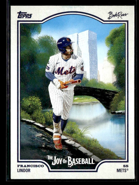 2025 Topps x Bob Ross: The Joy of Baseball #15 Francisco Lindor