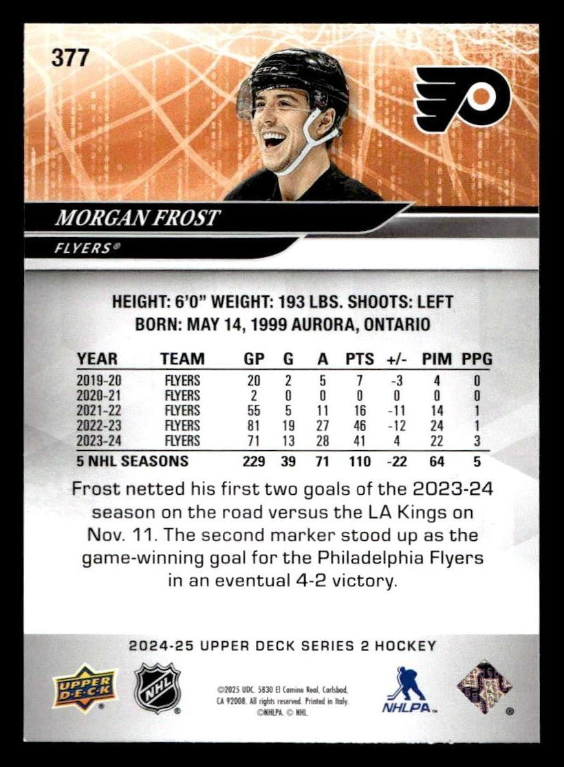 2024-25 Upper Deck #377 Morgan Frost