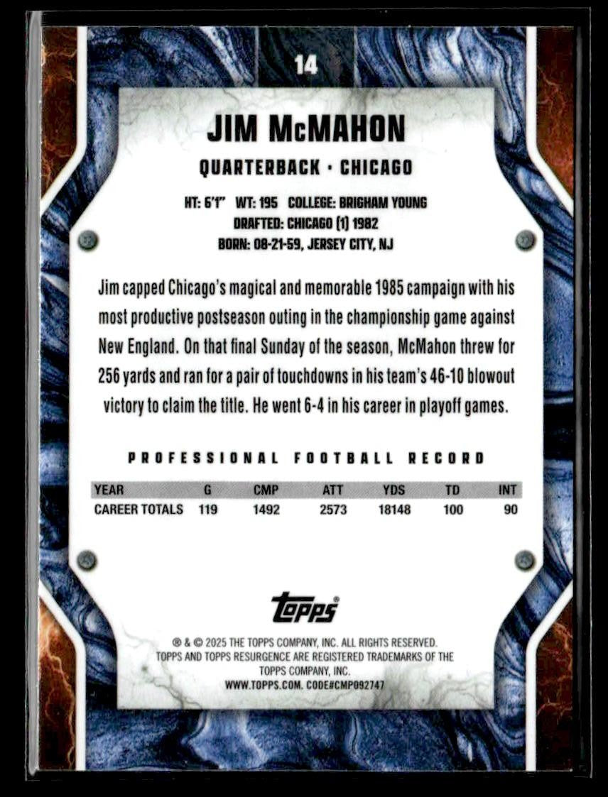 2024 Topps Resurgence #14 Jim McMahon