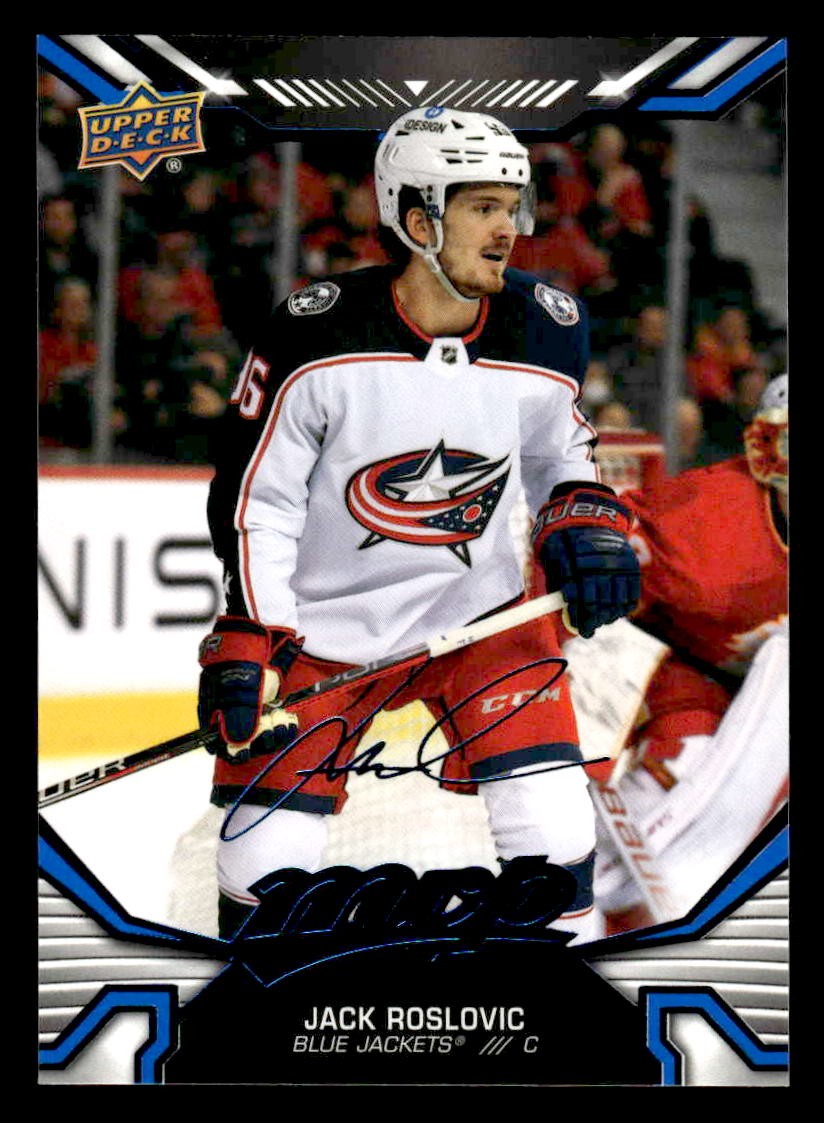 2022-23 Upper Deck MVP #212 Jack Roslovic Blue Script