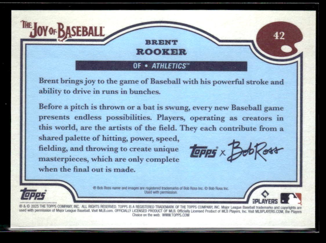 2025 Topps x Bob Ross: The Joy of Baseball #42 Brent Rooker