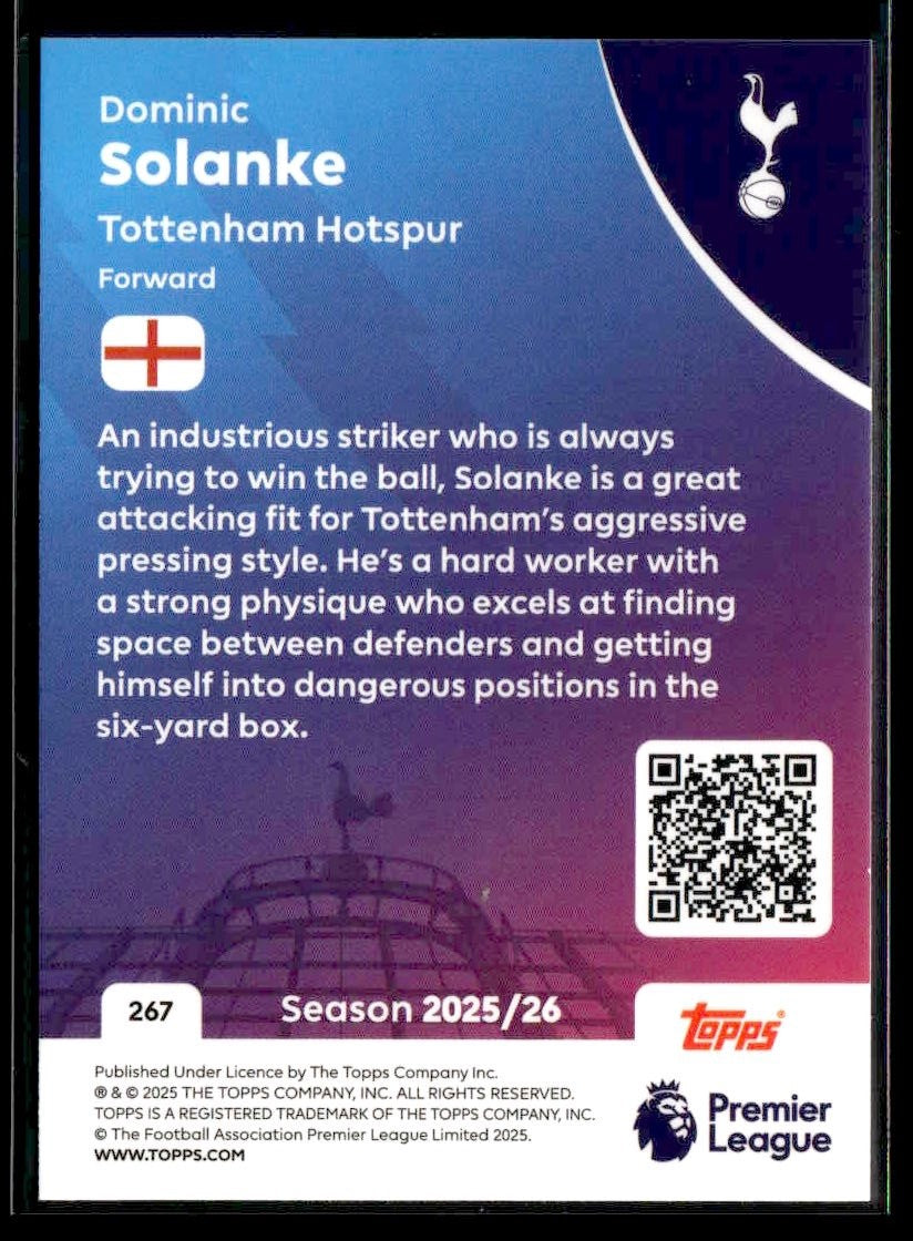 2025-26 Topps Premier League #267 Dominic Solanke