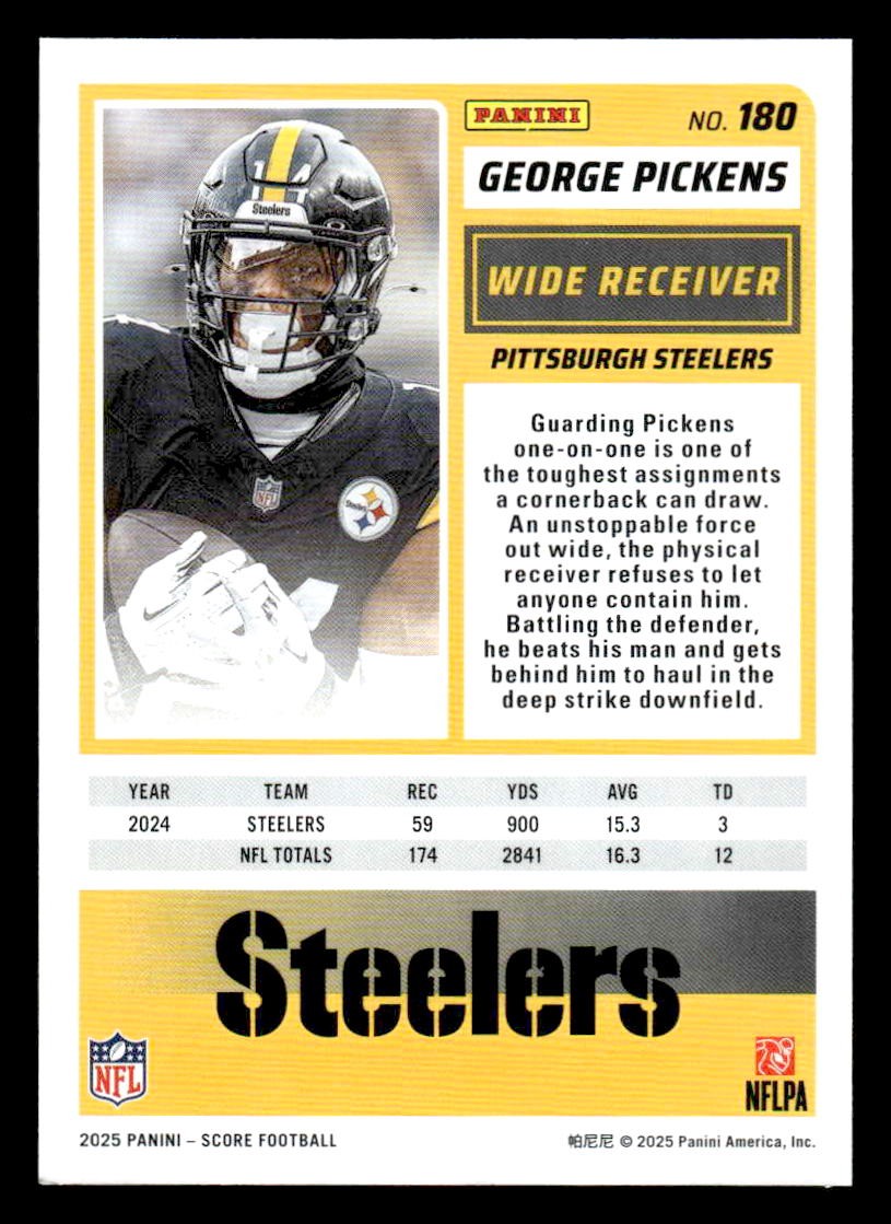 2025 Score #180 George Pickens