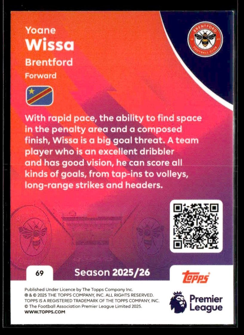 2025-26 Topps Premier League #69 Yoane Wissa